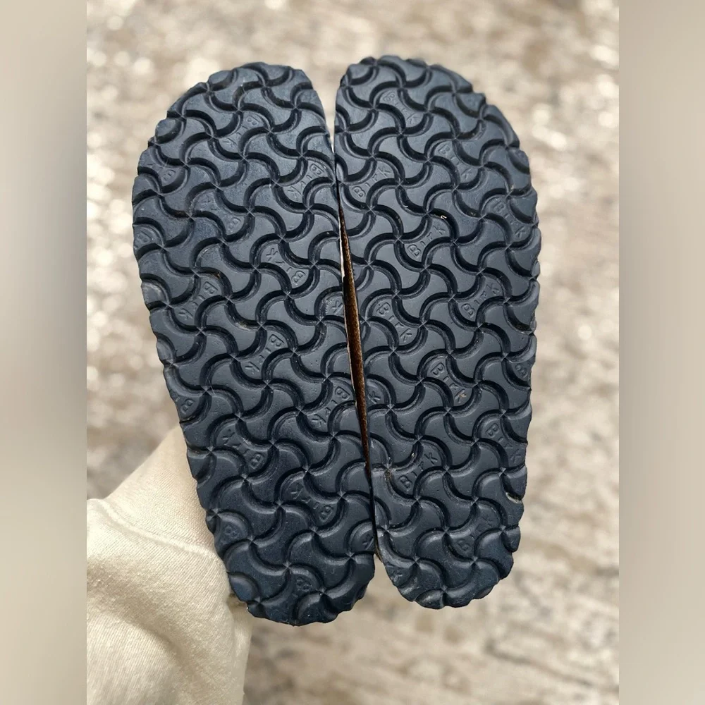 Birkenstock Buckley 39 Navy Blue Leather Clog Size 8 Womens - Picture 9 of 13